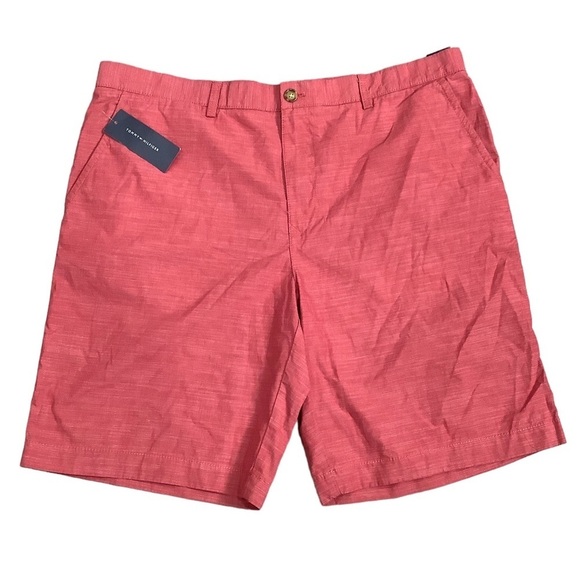 Men's Tommy Hilfiger 40 XL Khakis Chino Shorts Red Stretch Twill Classic Fit NWT - Picture 3 of 10